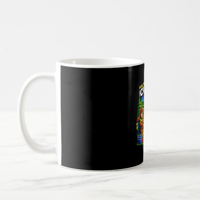 Mug Camping aventure amusante feu de camp drôle extéri (Gauche)