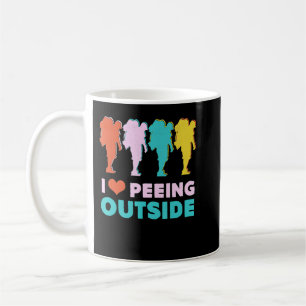Mug Camping Cadeau Randonnée - J'Aime Pisser À L'Extér