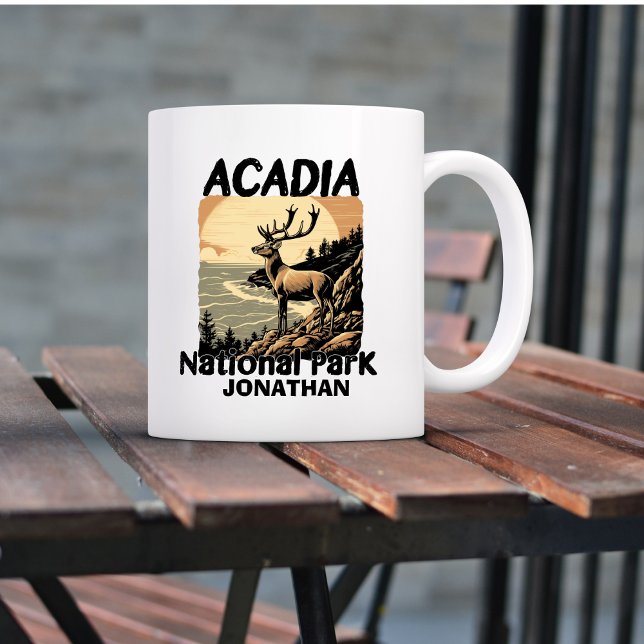 Mug Camping de parc national d'Arcadia personnalisé (Créateur téléchargé)