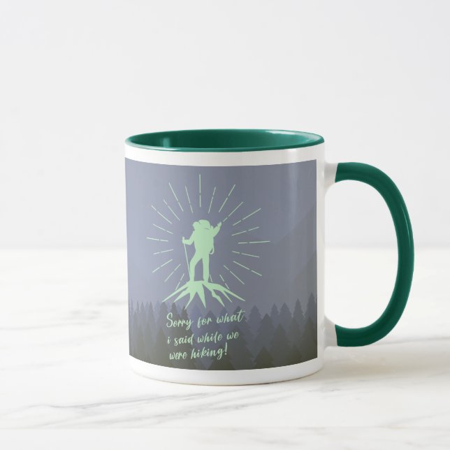 Mug Camping Désolé pour ce que j'ai dit pendant que no (Droite)