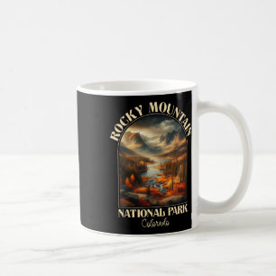 Mug Camping en saison automnale dans le parc national 
