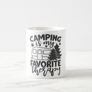 Mug Camping Est Ma Thérapie Préférée Drôle Camper Drôl