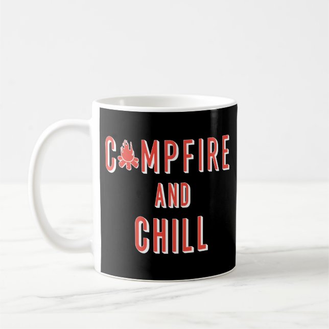 Mug Camping Feu De Campagne Et Chill (Gauche)