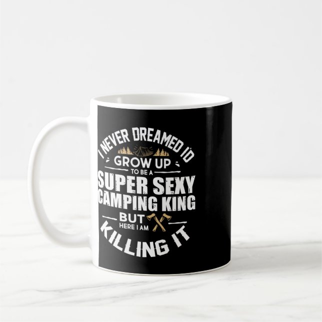 Mug Camping Hommes Campeur Rv Vacances Camping Papa (Gauche)