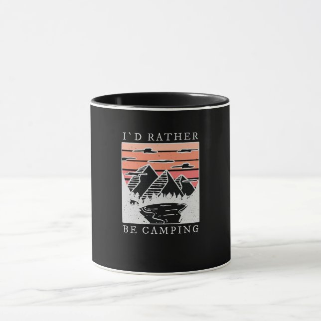 Mug Camping - Je Préférerais Faire Du Camping (Centre)