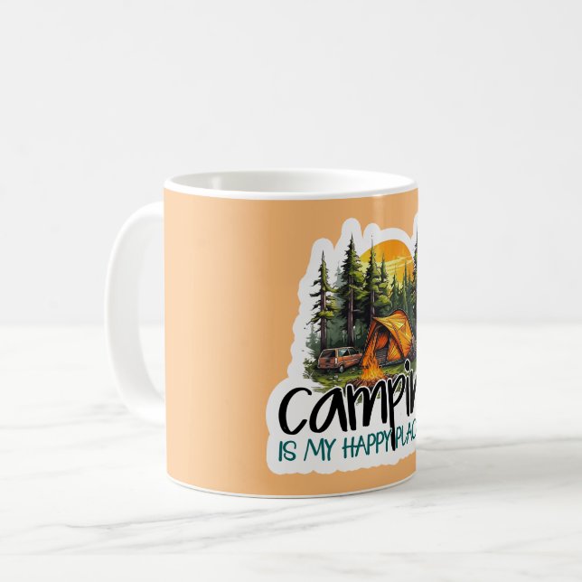 Mug Camping mignon est mon bon voyage (Devant gauche)