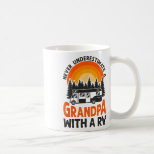 Mug Camping Ne sous-estimez jamais Papy Rv Camping-car