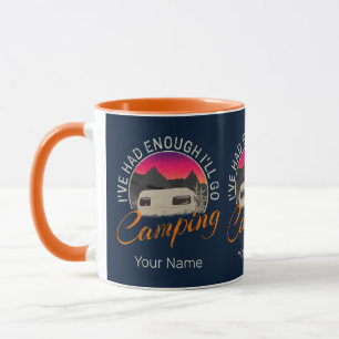 Mug Camping Ou Motorhome Conception Vintage Pour Vacan