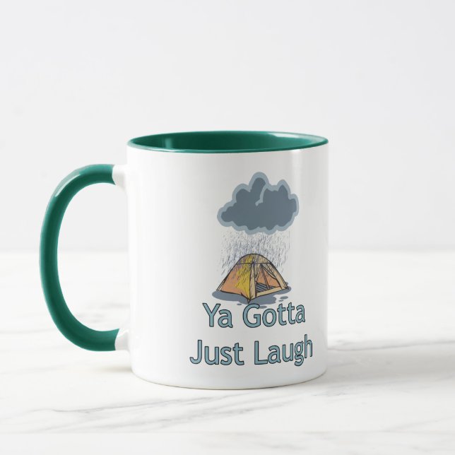 Mug Camping sous la pluie (Gauche)