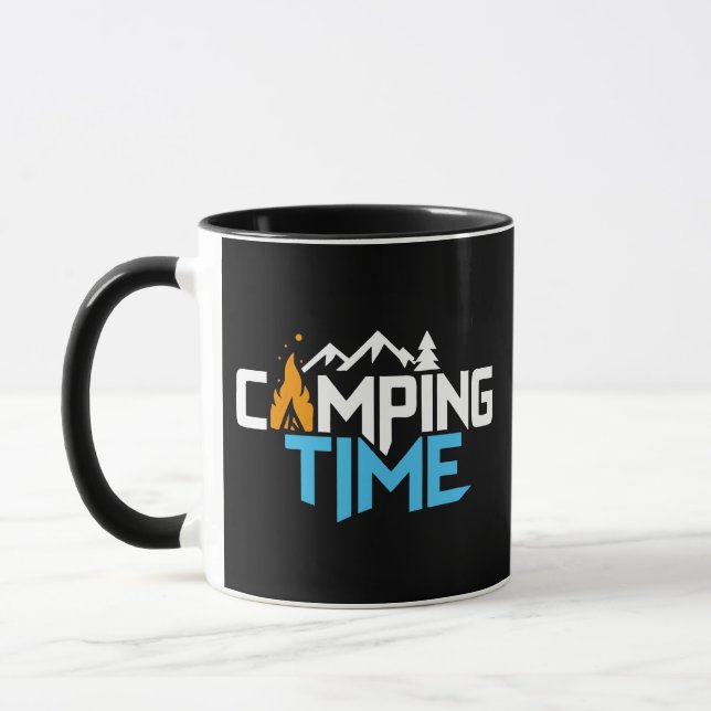 Mug Camping Time, Découvrez la beauté de la nature (Gauche)