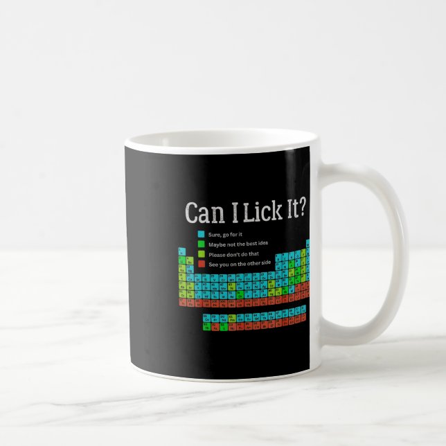 Mug Can I Lick It Funny Back To School Periodic Table  (Droite)