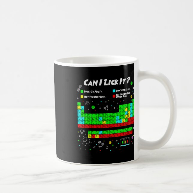Mug Can I Lick It Periodic Table Funny Science Teacher (Droite)