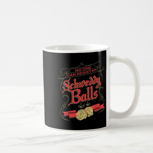 Mug Can Resist My Schweddy Ball Candy Ugly Xmas Appare (Droite)
