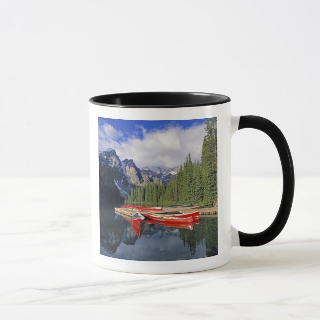 Mug Canada, Alberta, lac Moraine. La surface vitreuse (Droite)
