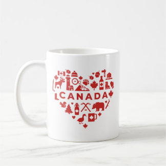 Mug Canada Collage Heart