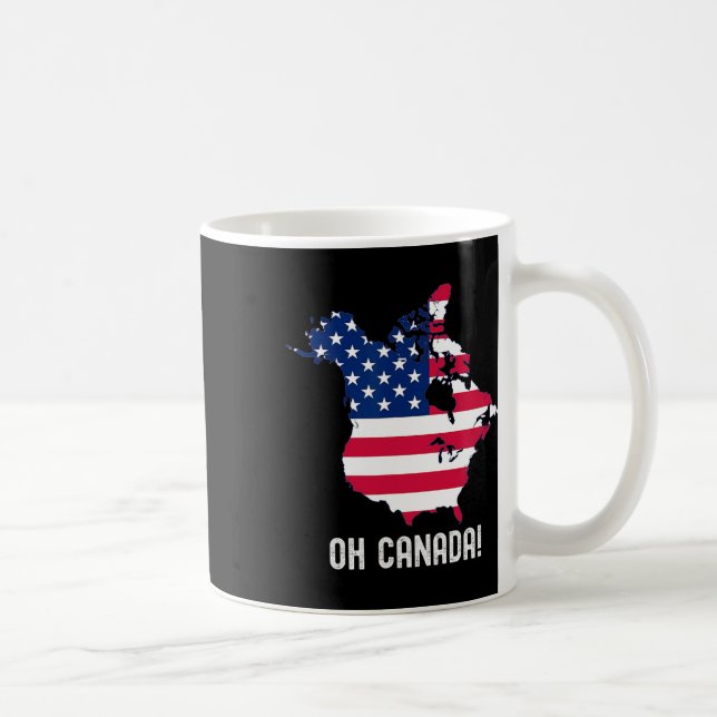 Mug Canada États-Unis 51e Carte de l'État Drapeau amér (Droite)