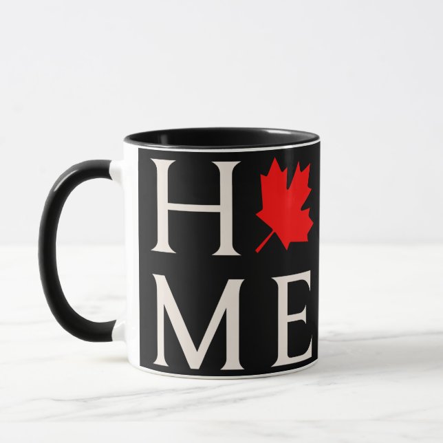 Mug canada home maple leaf canadian (Gauche)