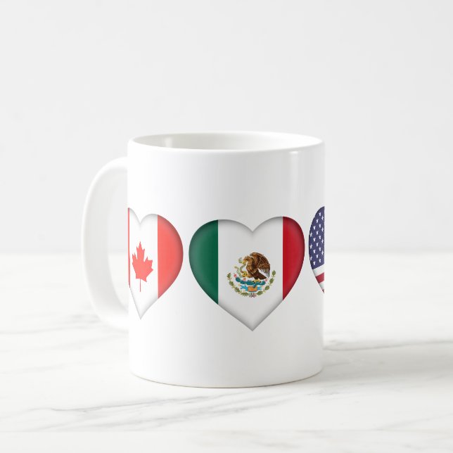 Mug Canada Mexique États-Unis accueillant le tournoi d (Devant gauche)