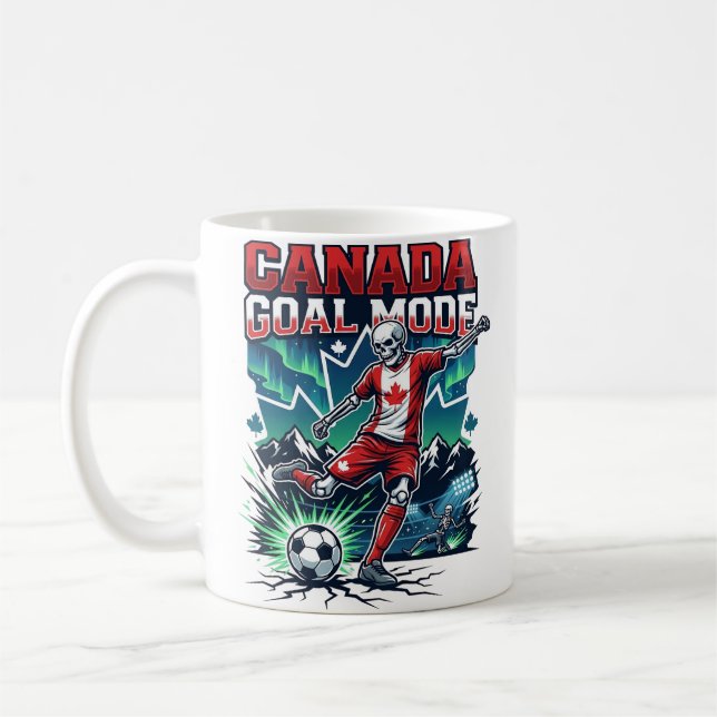 Mug Canada Mode de but squelette attaquant nations dyn (Gauche)
