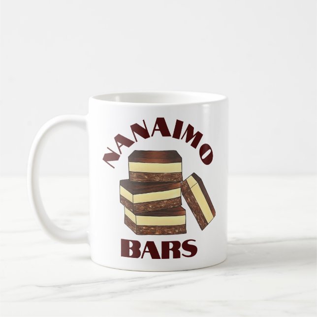Mug Canadian Nanaimo Bar BC Canada Boulangerie Dessert (Gauche)