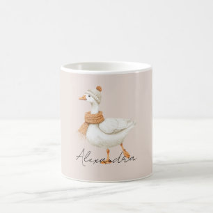 Mug Canard à écharpe orange
