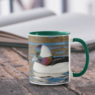 Mug Canard à tête de buffle mâle dans le soleil de l'a