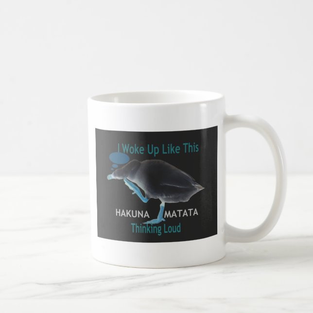 Mug Canard avec texte Je me suis réveillé comme ça et  (Droite)