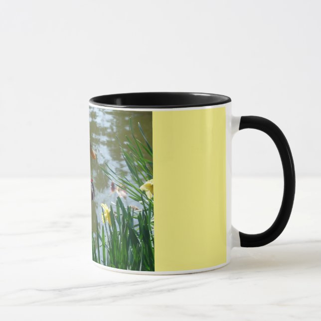 Mug Canard Blanc Dans La Boue De Daffodiques (Droite)
