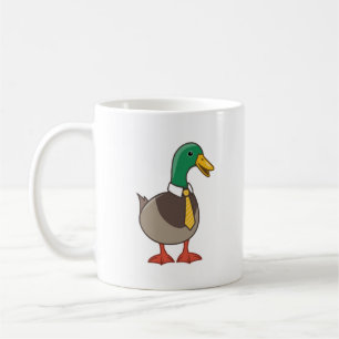 Mug Canard colvert de dessin animé mignon avec une cra