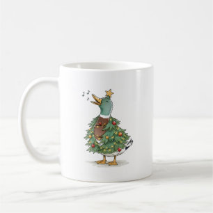 Mug Canard d'arbre de Noël chantant pour un amour de v