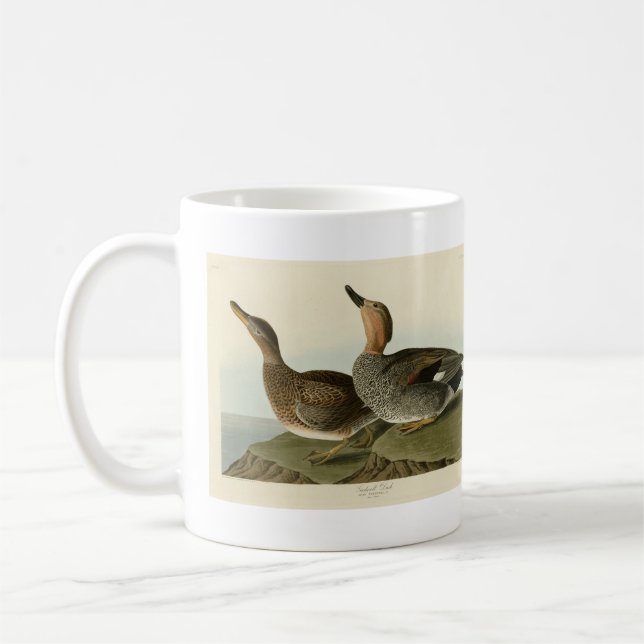 Mug Canard de Gadwall - Les oiseaux d'Amérique de John (Gauche)