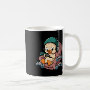 Mug Canard de joueur en colère avec casque et manette