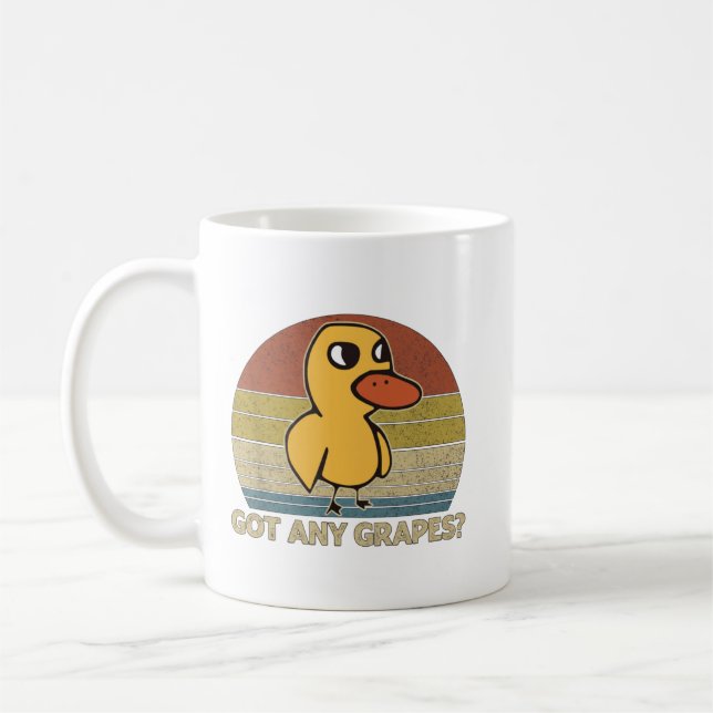 Mug Canard drôle a-t-il des raisins Graphique Humour d (Gauche)