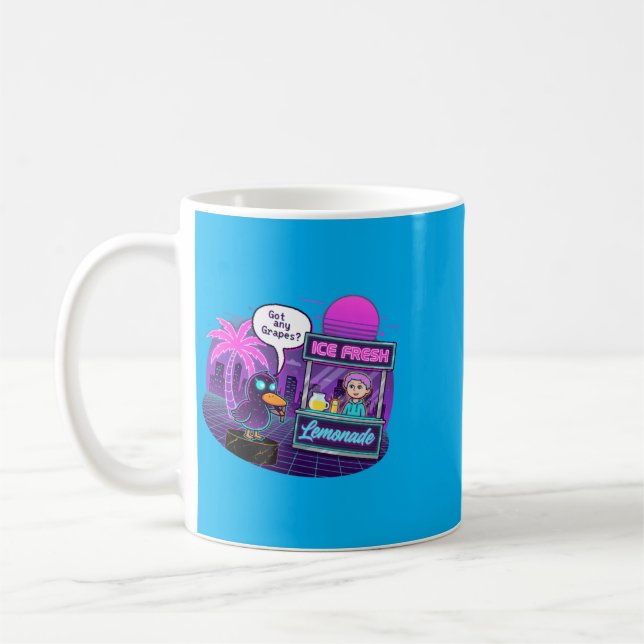 Mug Canard drôle au stand de limonade demandant des Gs (Gauche)