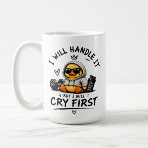 Mug Canard drôle "Je vais m'en occuper mais je vais pl
