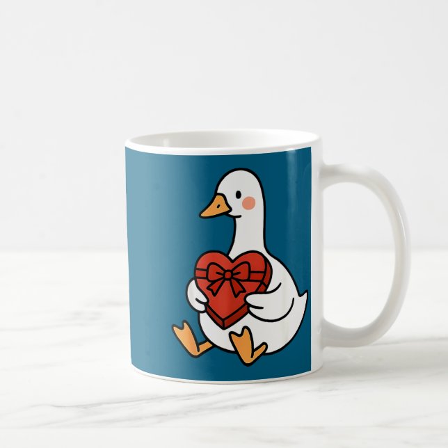 Mug Canard drôle Prépa Silly Just Oie Saint-Valentin A (Droite)