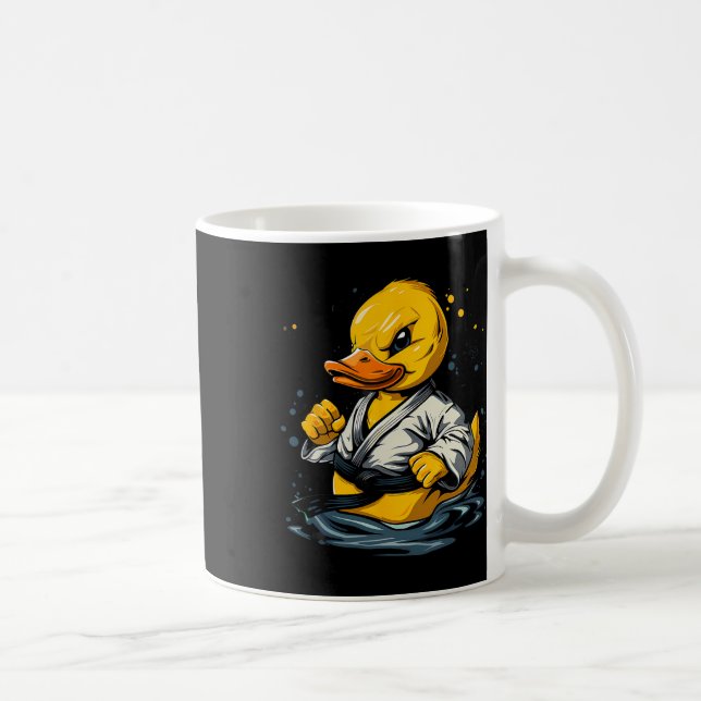 Mug Canard en caoutchouc de taekwondo kickboxing anima (Droite)