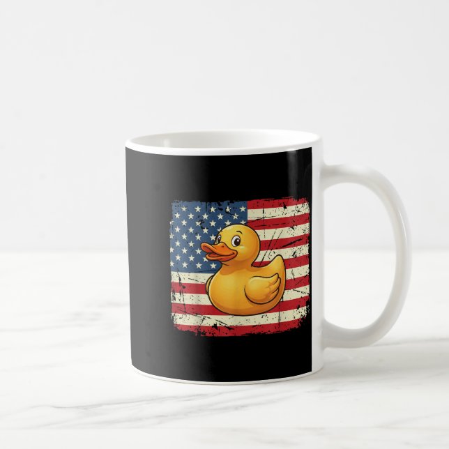 Mug Canard en caoutchouc drapeau américain Fête de l'i (Droite)