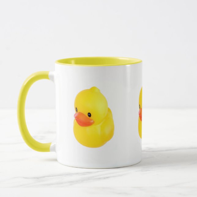 Mug Canard en caoutchouc jaune lumineux (Gauche)