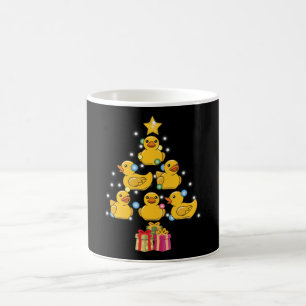 Mug Canard en caoutchouc noir Arbre de Noël