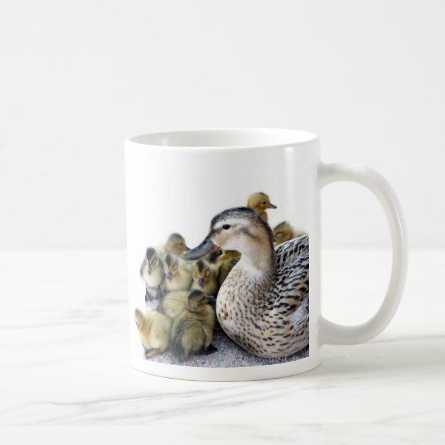 Mug Canard et canetons sauvages de mère (Droite)