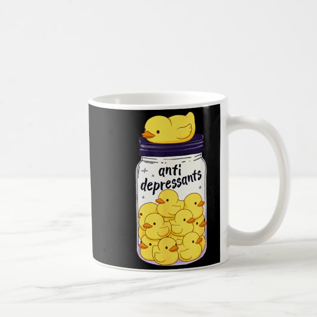 Mug Canard jaune drôle pot anti dépressif Zoo garçons  (Droite)