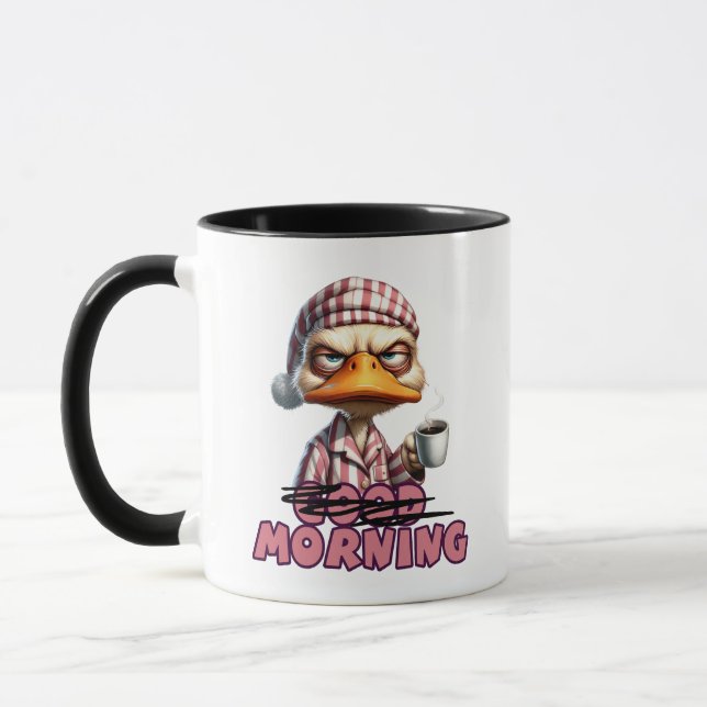 Mug Canard matins haine sarcastique (Gauche)