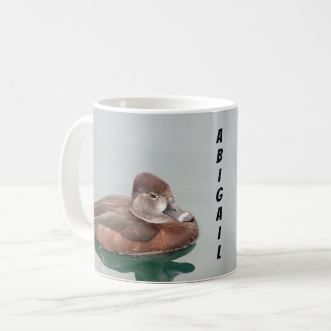 Mug Canard Photo Cute Lake Bird Brown Lakeside (Devant gauche)