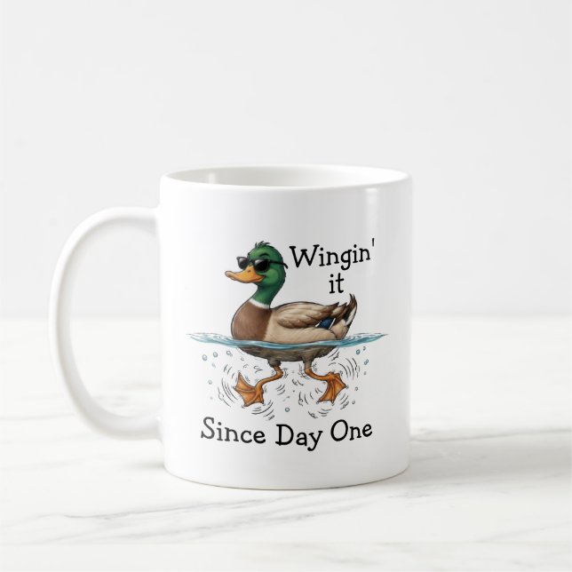 Mug Canard qui improvise (Gauche)