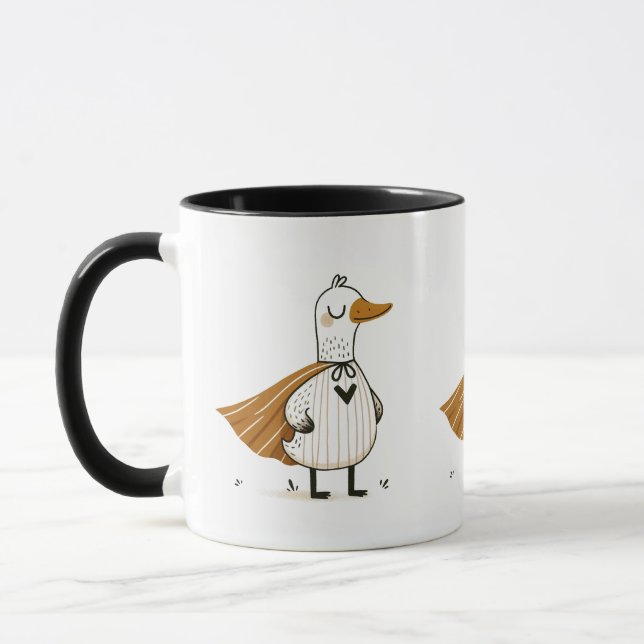 Mug Canard superhero en costume (Gauche)