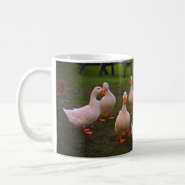 Mug Canards dans le parc Drôle Nous sommes tous des Qu (Gauche)
