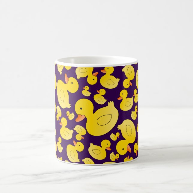 Mug Canards en caoutchouc pourpres mignons (Centre)