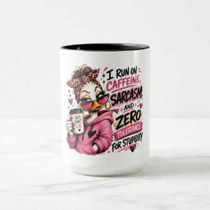Mug Canards sarcastiques drôles de caféine