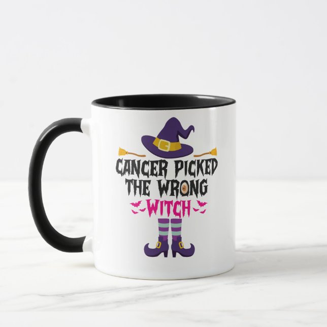 Mug Cancer A Choisi La Mauvaise Sorcière Drôle Cadeau  (Gauche)